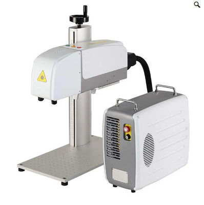 50W 3D-Faserlasermarkierungsmaschine für gebogene Edelstahl-Metalloberflächen