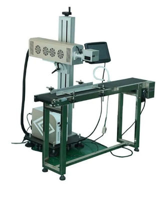 CO2-Lasermarkierungsmaschine CCD Visuelle Erkennung Fliegender Lasermarkierer für Metall